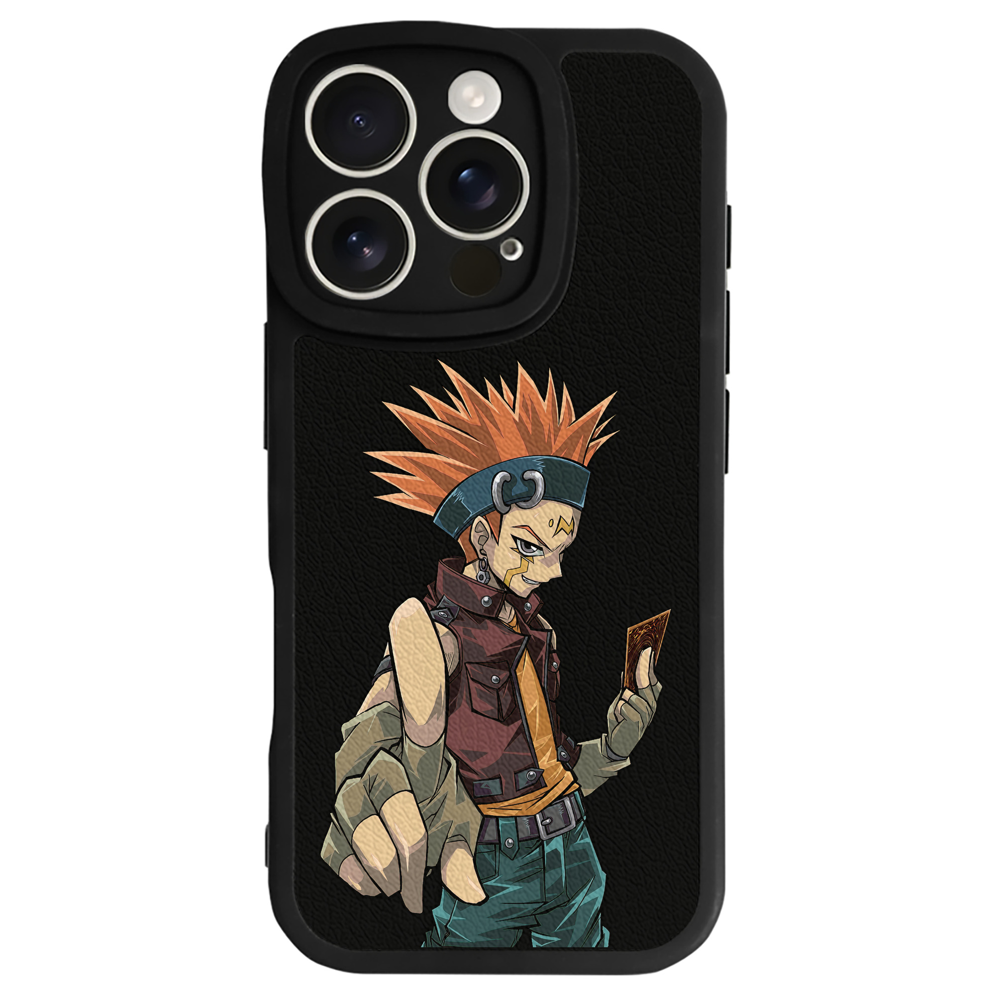 遊☆戯☆王 Yu-Gi-Oh! 【iPhone 16シリーズ対応】シリコンスマホケース（レザー調） 材質：シリコン